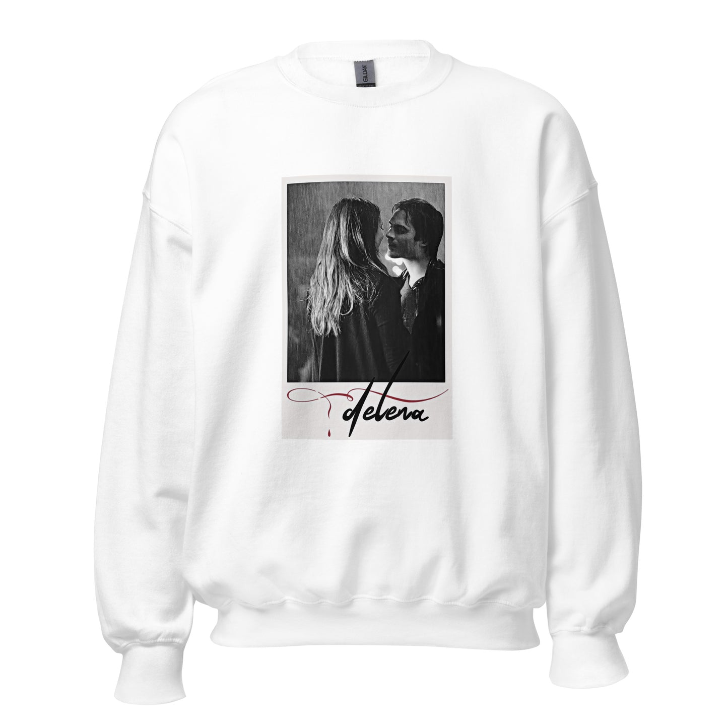 Delena (Damon+Elena) Polaroid Printed Sweatshirt | TVD